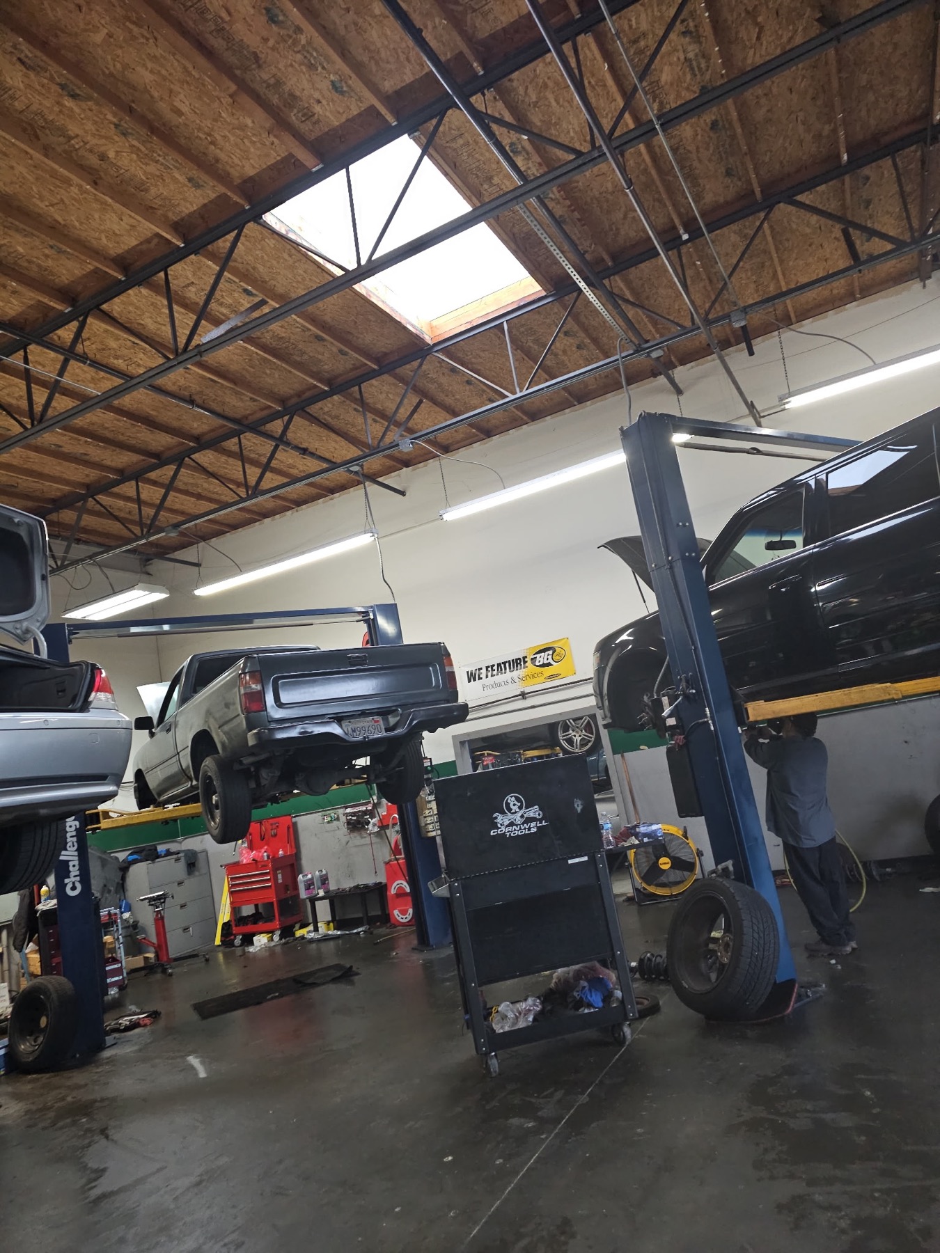 Inside the Sterling Autosport service bay